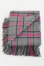Load image into Gallery viewer, blanket //grey &amp; pink check
