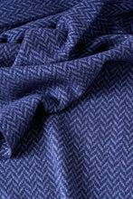 Load image into Gallery viewer, scarf //herringbone blue
