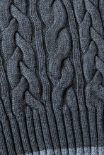 Load image into Gallery viewer, scarf //cable knit grey
